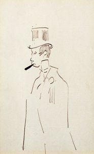 Mann mit Zylinder, ca. 1890 von Henri de Toulouse Lautrec